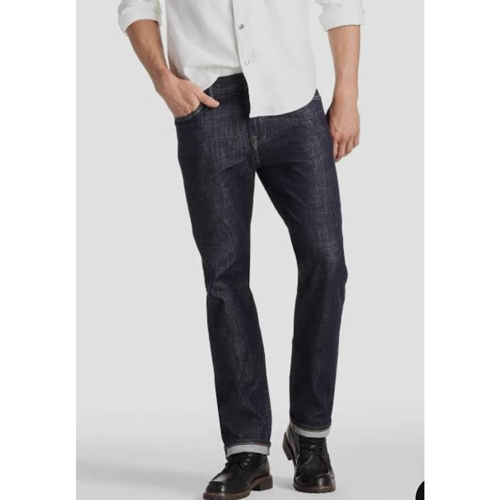 Mens Lucky Brand 221 Straight Jeans Dark Wash Size 38 X 30 EUC